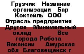 Грузчик › Название организации ­ Бар Коктейль, ООО › Отрасль предприятия ­ Другое › Минимальный оклад ­ 14 000 - Все города Работа » Вакансии   . Амурская обл.,Благовещенск г.